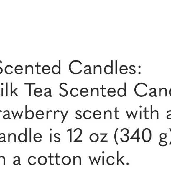 New 12 oz Strawberry Milk Tea Scented Candle Cup - Picture 5 of 5